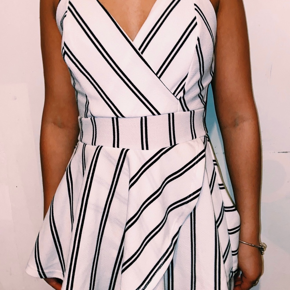 Striped romper